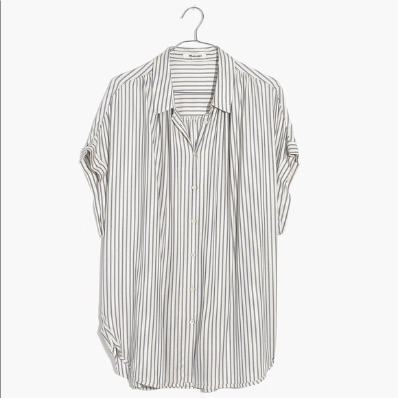 Madewell Stripe Button-down Top - Picture 3 of 8
